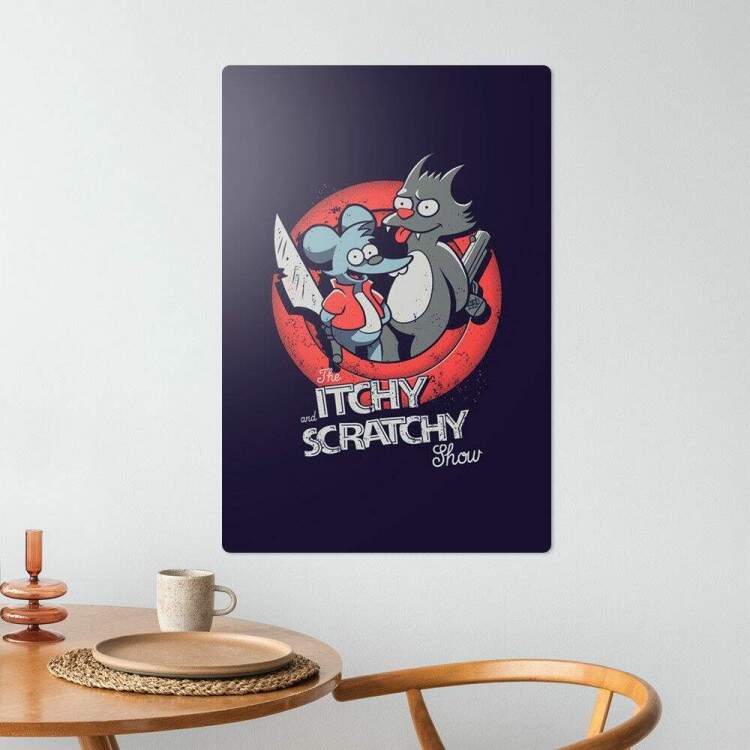 Placa Decorativa Itchy & Scratchy