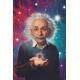 Placa Decorativa Albert Einstein Gal�xia