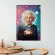 Placa Decorativa Albert Einstein Gal�xia