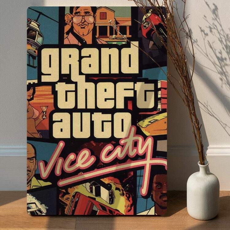 Placa Decorativa GTA Vice City