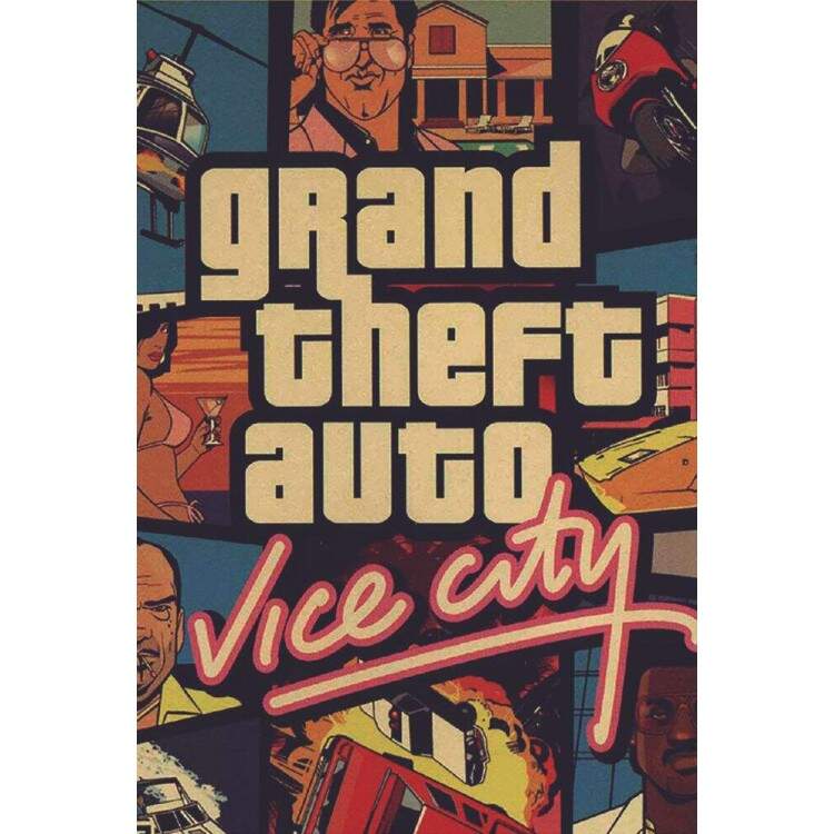 Placa Decorativa GTA Vice City