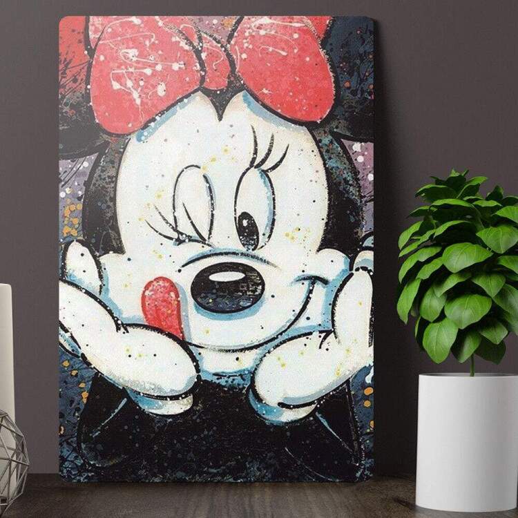Placa Decorativa Minnie Mouse Pintura
