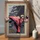 Placa Decorativa Street Fighter Ken 3D