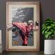 Placa Decorativa Street Fighter Ken 3D