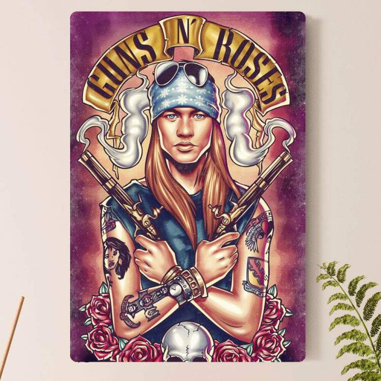 Placa Decorativa Guns N Roses