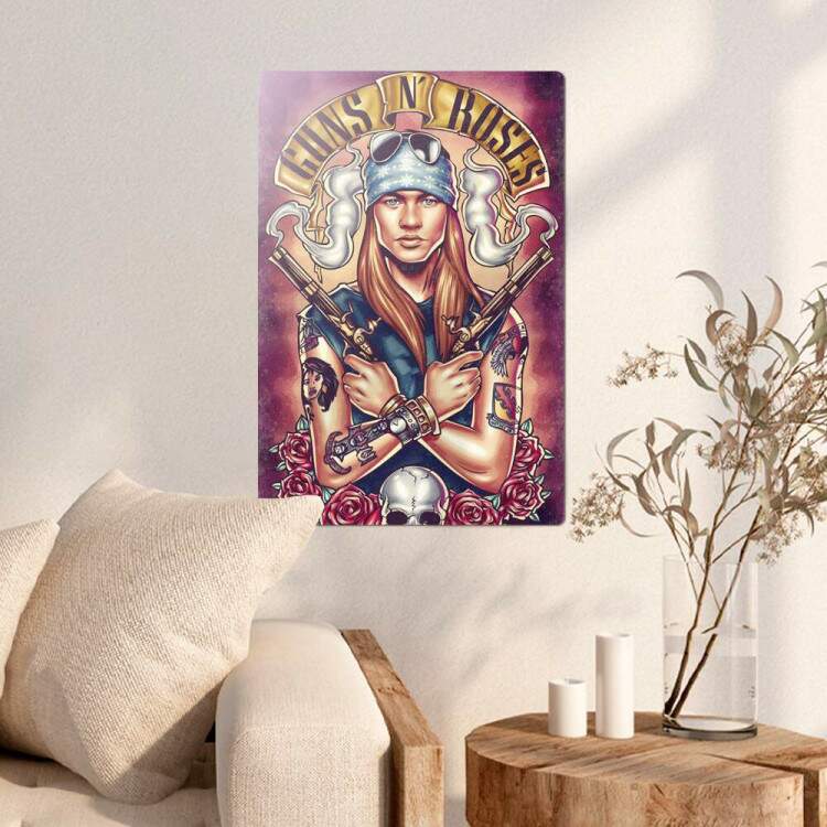 Placa Decorativa Guns N Roses