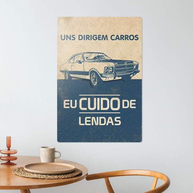 Placa Decorativa Eu Cuido de Lendas Opala