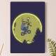 Placa Decorativa Homer e Bart Simpson