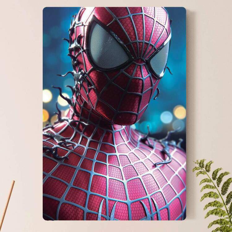 Placa Decorativa Homem Aranha Se Transformando