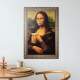 Placa Decorativa Mona Lisa Bebendo Cerveja
