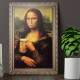 Placa Decorativa Mona Lisa Bebendo Cerveja
