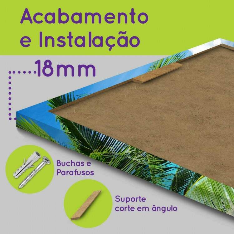 Kit 3 Quadros Decorativos Gigantes Barcos na Ilha