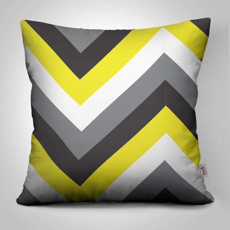 Almofada Decorativa Chevron Listras Triangulares