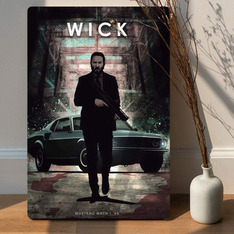 Placa Decorativa Jhon Wick