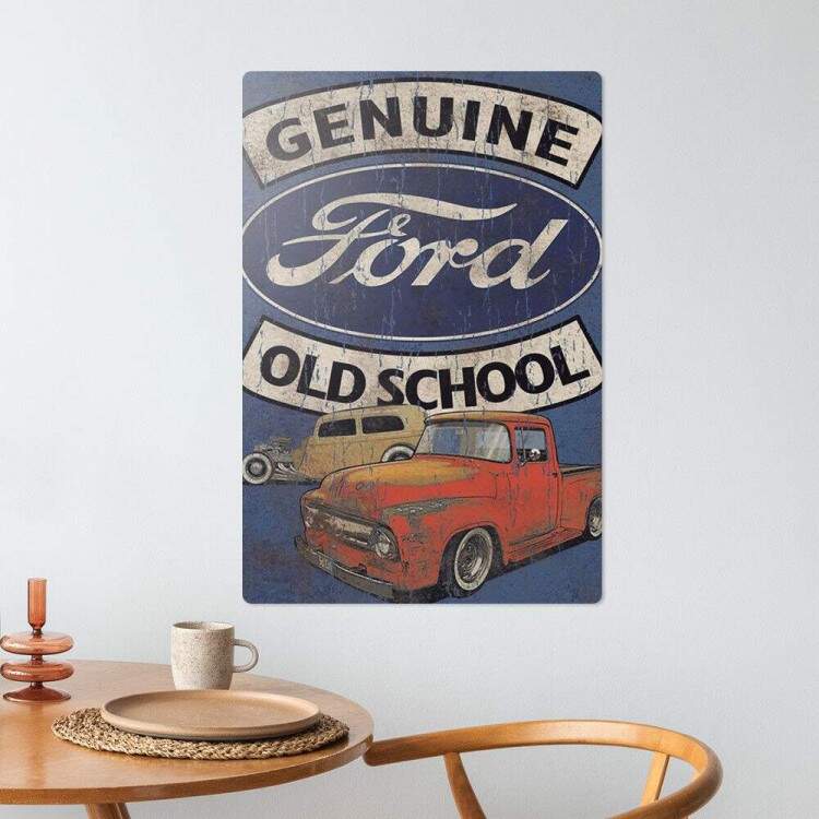 Placa Decorativa Genuine Old School Ford