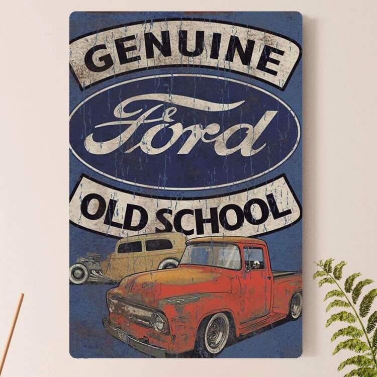 Placa Decorativa Genuine Old School Ford