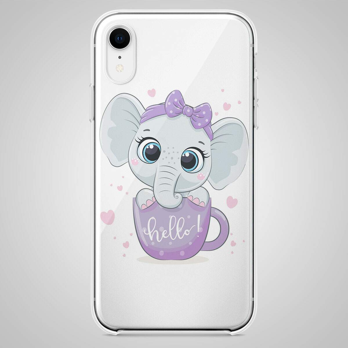 Capa para Celular Elefantinha Roxa