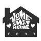 Porta Chaves de Parede Home Sweet Home