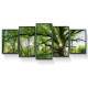 Kit 5 Quadros Decorativos Mosaico �rvores Verdes