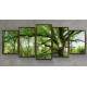 Kit 5 Quadros Decorativos Mosaico �rvores Verdes
