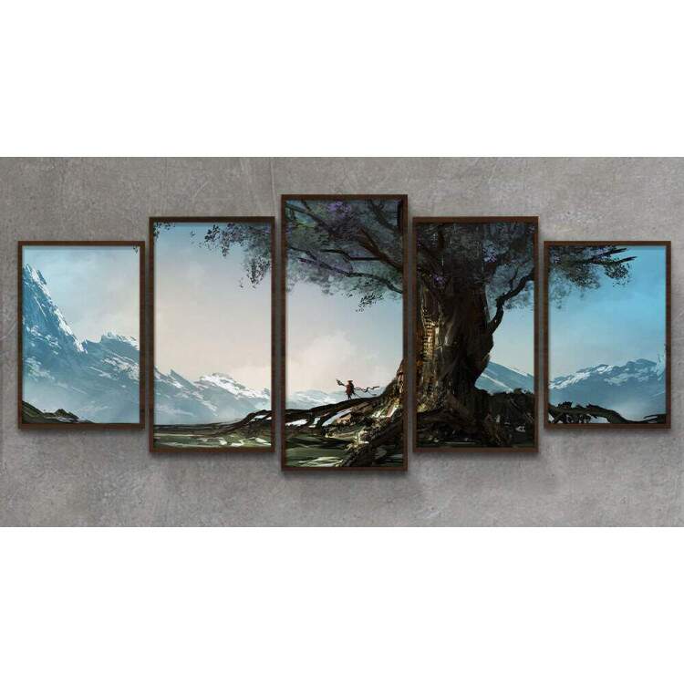 Kit Quadros Decorativos Mosaico rvore Gigante