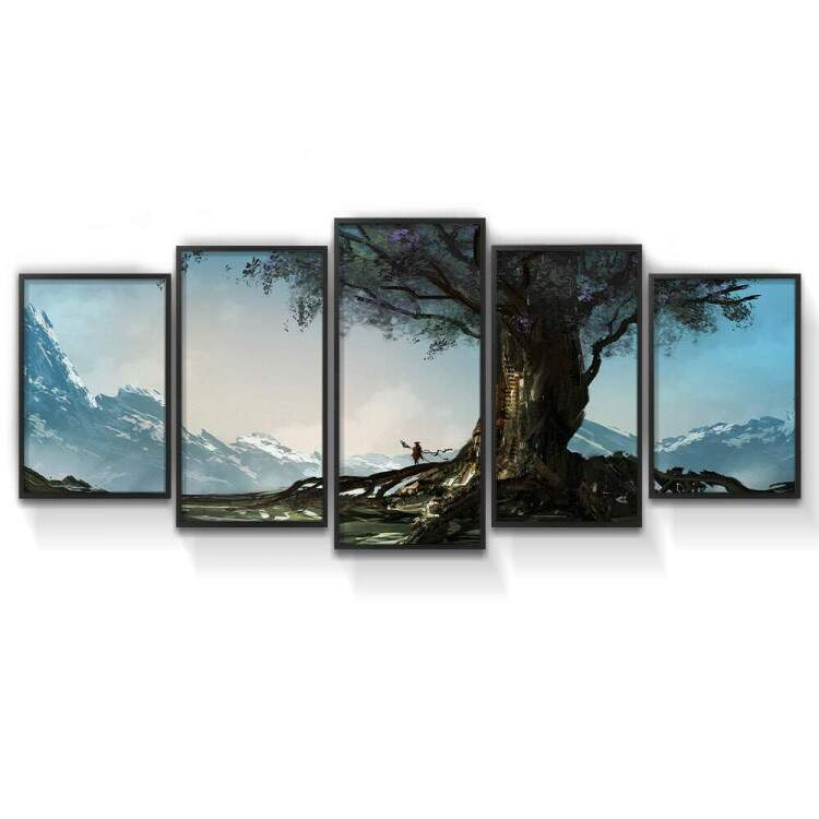 Kit Quadros Decorativos Mosaico rvore Gigante