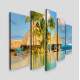 Kit Quadros Decorativos Mosaico Quiosque Praia
