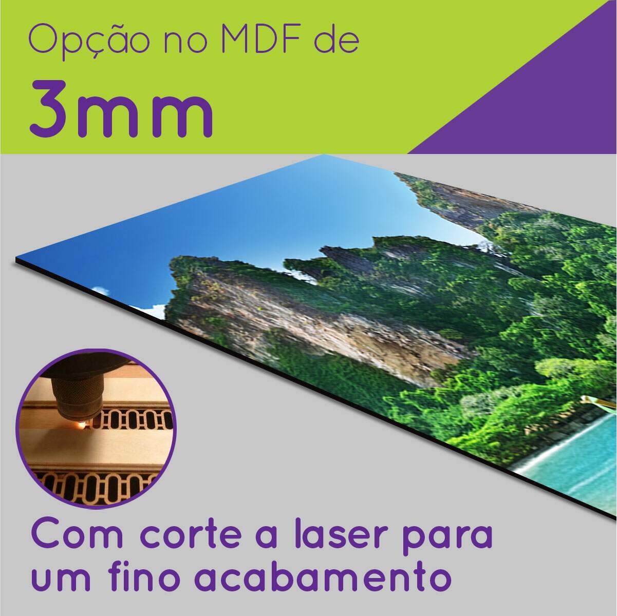 Kit Quadros Decorativos Mosaico Barco na Praia