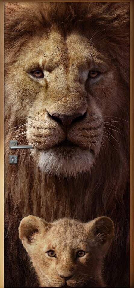 Adesivo para Porta Rei Leo