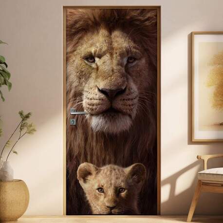 Adesivo para Porta Rei Leo