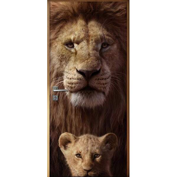 Adesivo para Porta Rei Leo