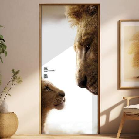 Adesivo para Porta Rei Leo