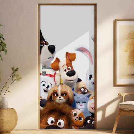 Adesivo para Porta A Vida Secreta dos Pets