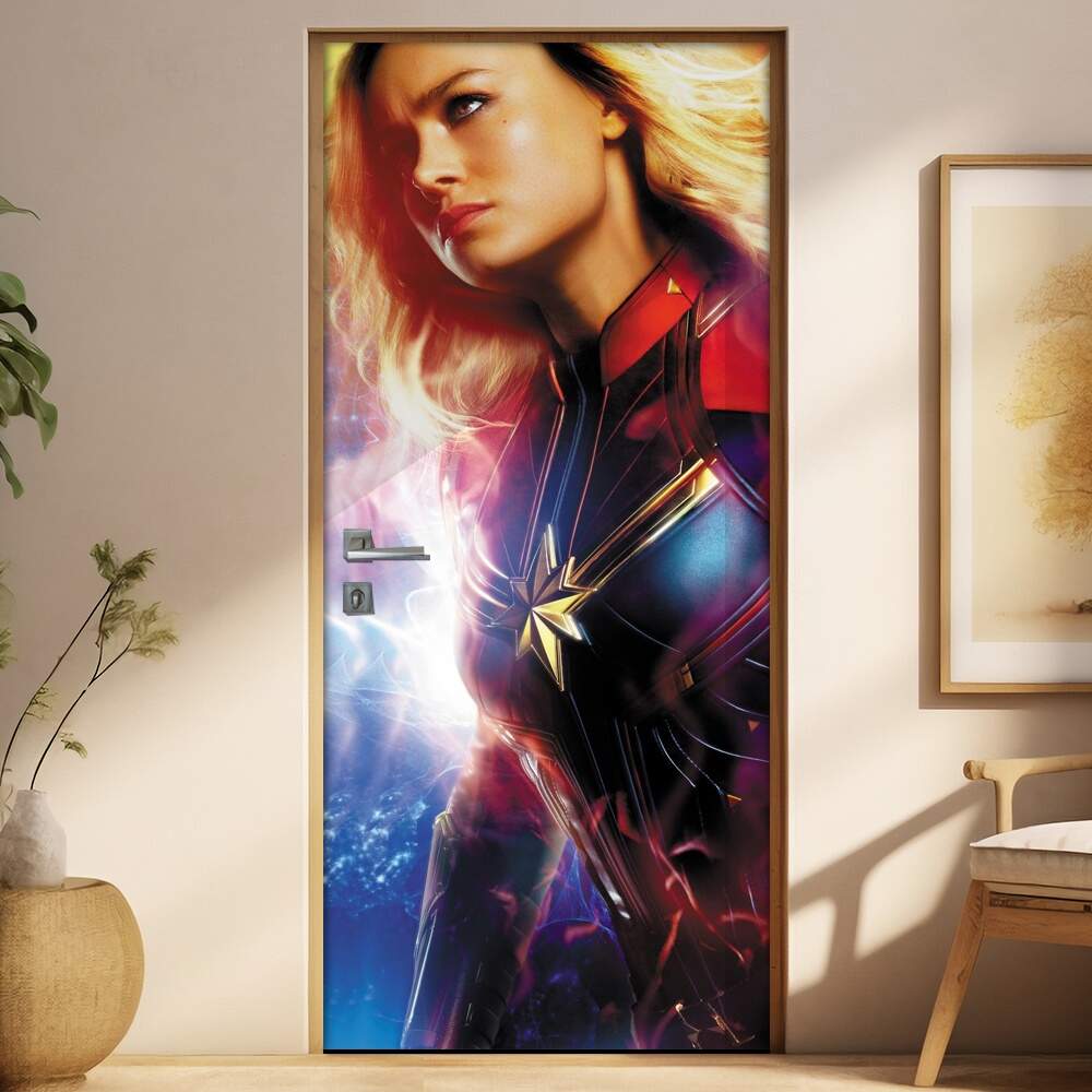 Adesivo para Porta Capit Marvel