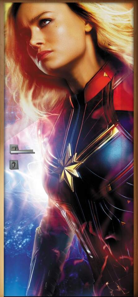 Adesivo para Porta Capit Marvel