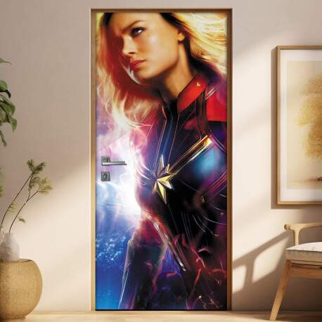 Adesivo para Porta Capit Marvel