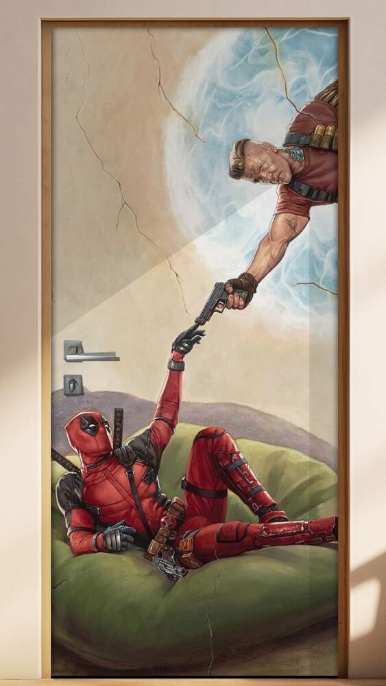 Adesivo para Porta Deadpool