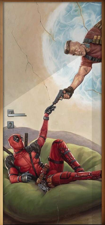 Adesivo para Porta Deadpool