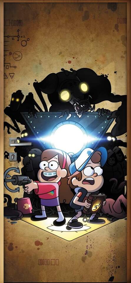 Adesivo para Porta Gravity Falls Um Vero de Mistrios