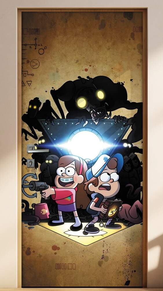 Adesivo para Porta Gravity Falls Um Ver�o de Mist�rios