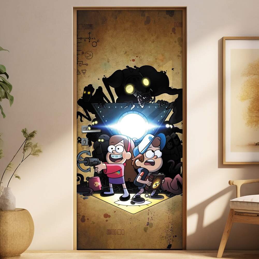 Adesivo para Porta Gravity Falls Um Vero de Mistrios