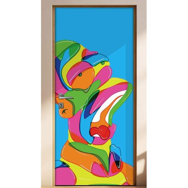 Adesivo para Porta Homer Simpson Colorido