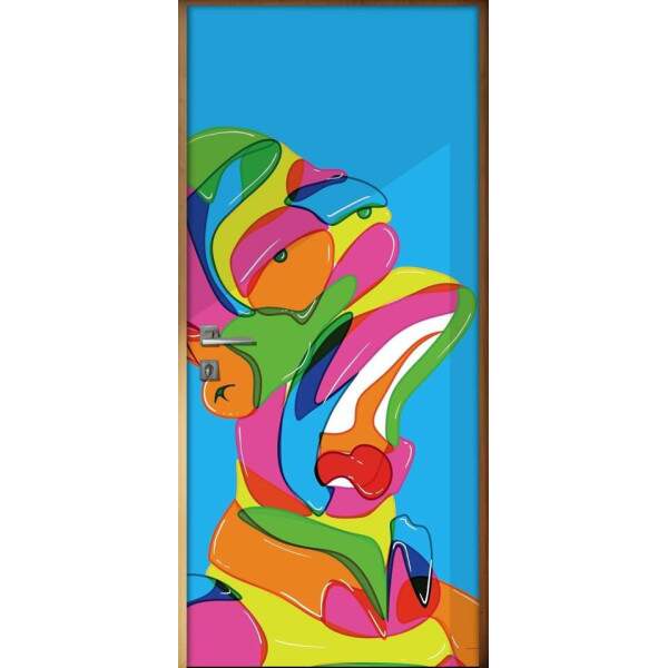 Adesivo para Porta Homer Simpson Colorido