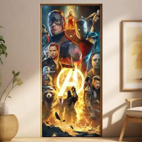 Adesivo para Porta Vingadores