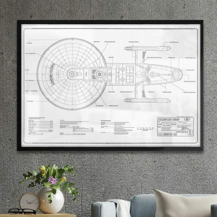 Quadro Decorativo USS Enterprise