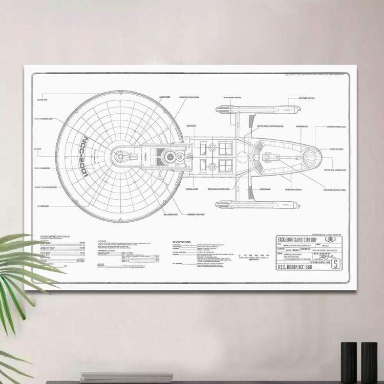 Quadro Decorativo USS Enterprise