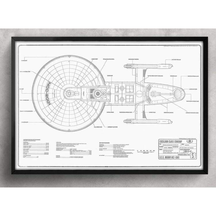 Quadro Decorativo USS Enterprise