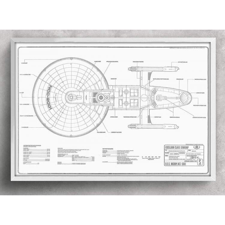 Quadro Decorativo USS Enterprise