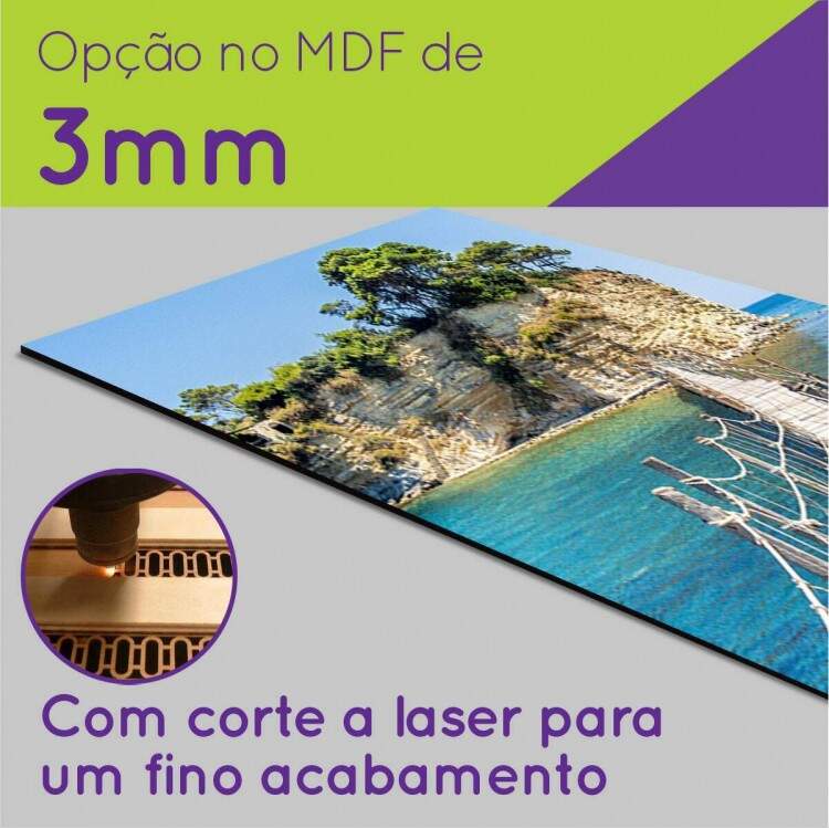 Kit Quadros Decorativos Mosaico Ponte Ilha