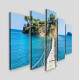 Kit Quadros Decorativos Mosaico Ponte Ilha